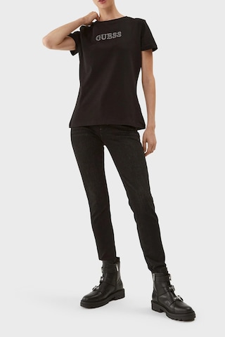 Guess Bayan T Shirt V3bı11 J1314 Jblk Siyah Siyah