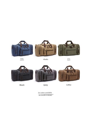 Carrier- Geniş Kanvas Seyahat Çantası - Lacivert - 53-58 Cm