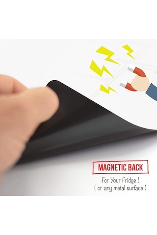 Haftalık Menü Magnet Planlayıcı , Silinebilir Mıknatıslı Yazı Tah