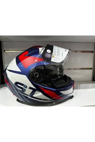 Sway Sw-865 St  Motosiklet Kaskı Blue/red