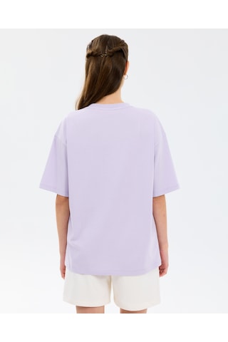 Skechers G Graphic Tee Oversize T-shirt Büyük Kız Çocuk Mor Tshirt Sk2610019-0764 Mor