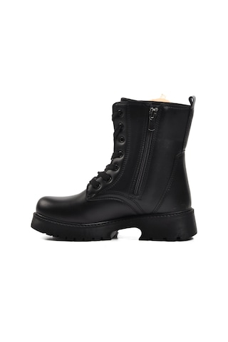 Siyah İçi Kürklü Kız Çocuk Bot Pegasi F Siyah