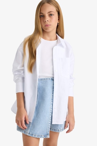 Defacto Kız Çocuk Okula Dönüş Regular Fit Oxford 2li Uzun Kollu Gömlek F9954a825auwt34 Beyaz