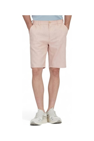 Somon Dokuma Jogging Fit Casual Pamuk Karışımlı Bermuda Somon