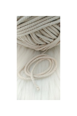 3 Büküm Makrome Pamuk Halat Ip 5 Mm 1 Kg 3 Büküm Makrome Pamuk Halat Ip 5 Mm 1 Kg