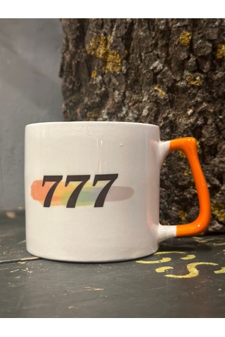 777 Turuncu Tasarım Kupa