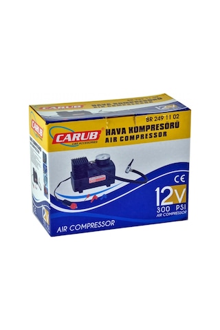 Carub 12v Hava Kompresörü 300 Psi Siyah Br2491102