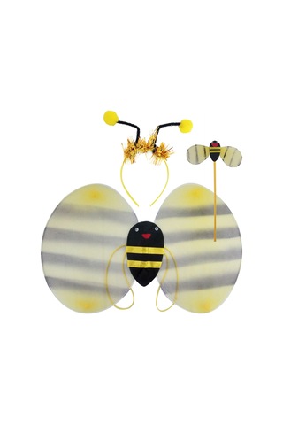 Kanat Set Arı Kostümü Lüks Taç-kanat-asa Set Kız Ve Erkek Kostümü