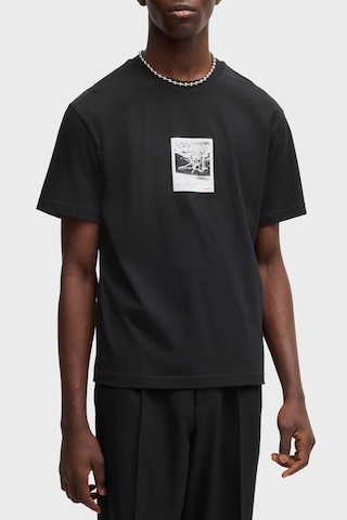 Hugo Erkek T Shirt 50537535 001 Siyah Siyah