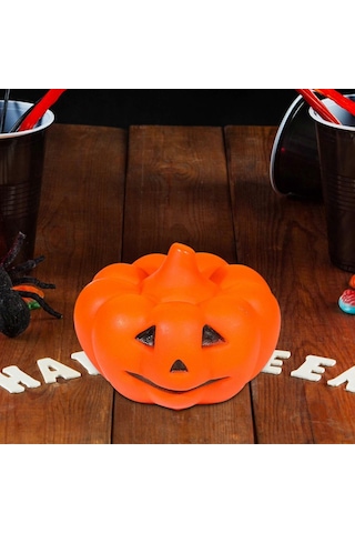 Cadılar Bayramı Led Gece Lambası Balkabağı Heykeli Kitaplık Diğer