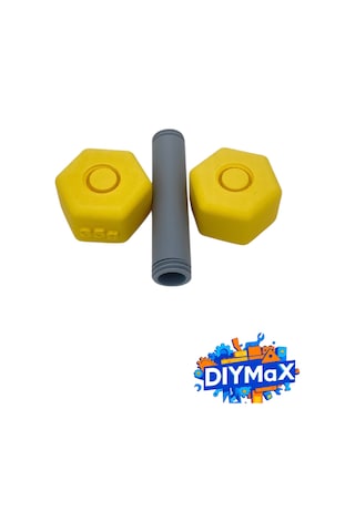 Dambıl Bebek Çıngırağı Fitness Temalı Oyuncak Dumbell 14 CM Yenidoğan - Siyah