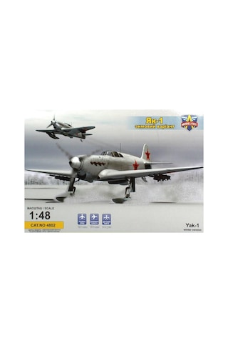 Modelsvit Msvıt4802 1/48 Ölçek, Yak-1 Sovyet Arktik Kayaklı Avcı Uçağı, Plastik Model Kiti-50696