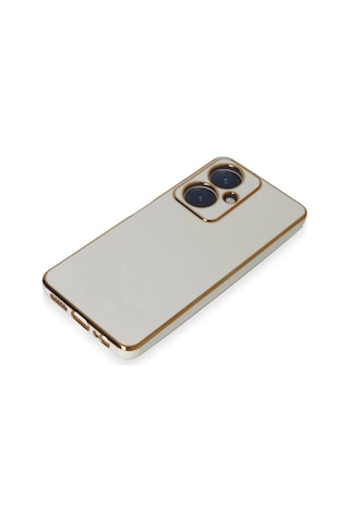 Newface - 757 - Vivo Y27 Kılıf Volet Silikon - Csmo-tex - - Beyaz