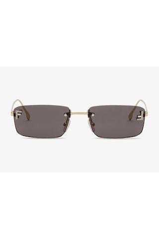 Fendi First Crystal Unisex Güneş Gözlüğü Altın