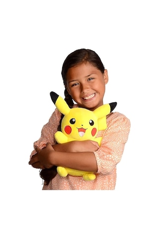 Pokemon Pikachu Peluş Oyuncak Büyük Boy 33 Cm. Pikaçu Figür Çok Renkli