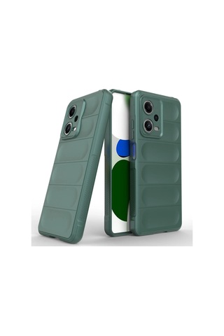 Xiaomi Poco X5 5g Kılıf Optimum Silikon - Koyu Yeşil Çok Renkli