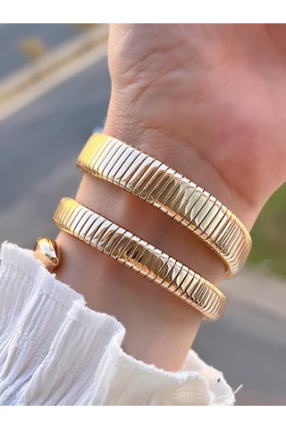 Coliseum Dolamalı Yılan Model Özel Tasarım Vintage Seri Kadın Kol Saati Cl.y001.m5 Sarı