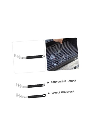 Fortunelane Paslanmaz Çelik Izgara Tutucu, Açık Barbekü Izgara Net Tutucu, Mutfak Gadget, Esansiyel Çelik