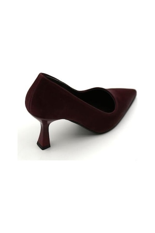 Sherens 056 Kadın Topuklu Ayakkabı Bordo