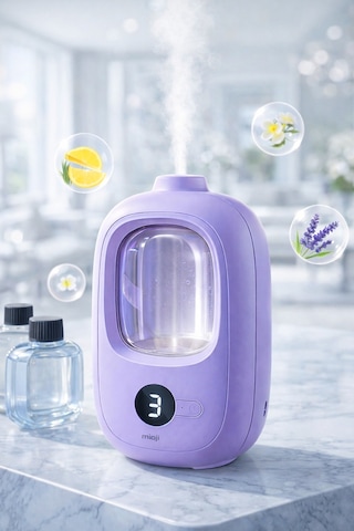 Mioji Mio Smell 2x Yeni Nesil Şarjlı Otomatik Oda Kokusu Makinesi Mor - Hilton Hilton Kokusu
