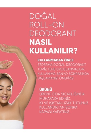 Zederma Doğal Roll-on Deodorant Gül