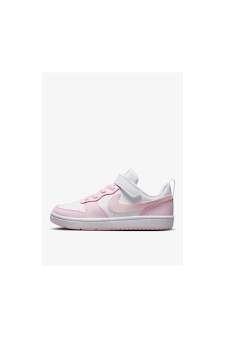 Nike Beyaz - Pembe Kız Çocuk Yürüyüş Ayakkabısı Dv5457-105 Court Borough Low Ps