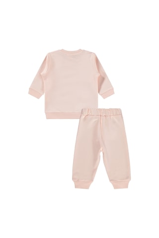 Civil Baby Bereli Ayıcık Baskılı 6-18 Ay Takım - Pembe