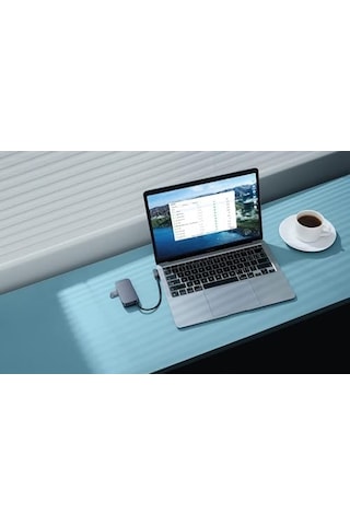 Padjoy 4-port Type-c Hub -gri