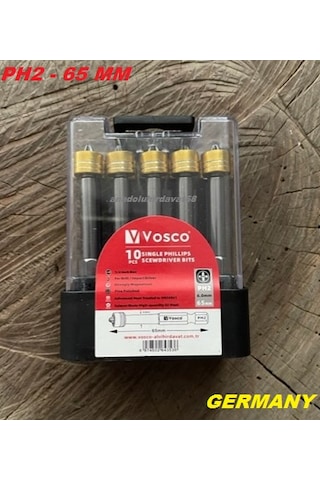 Vsc Stoplu Sunta Vida Sıkma Ucu Mıknatıslı Yıldız Bits Uç Ph2 Uç 65mm 10adet