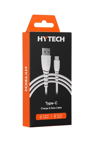 Hytech Hy-xtk30 2.4a Type-c 1m Beyaz Hızlı Şarj Kablosu HY-XTK30