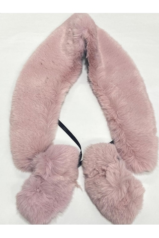 Kürk Yaka Ve Manşet Takım / Yumoş Kürk Pudra Pudra