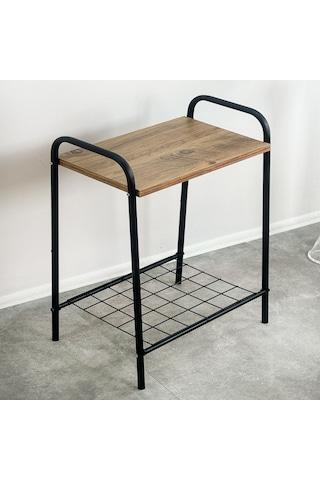 Dekoratif Telli Yan Sehpa Mobilya Raflı Sehpa 5079