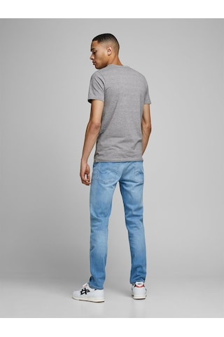 Jack & Jones Jjebasic O-Neck Tee S/S Noos Erkek T-Shirt-12058529 Gri
