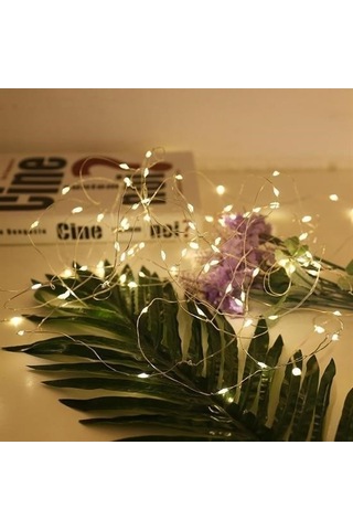 Sıladanal Peri Led Işık 5 Metre Sarı Pilli Aydınlatma Şerit Saçak Spot Süsleme Diğer