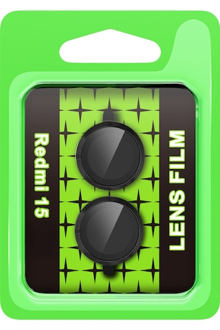 Redmi 15 4g Raze Metal Kamera Lens - Siyah