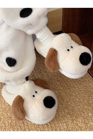 Devida Yumuşak Termo Taban Sevimli Köpek Panduf
