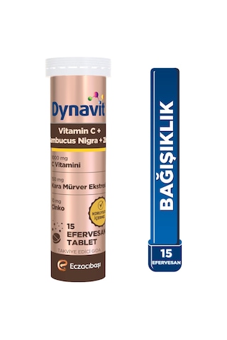Dynavit Vitamin C+ Sambucus Nigra 15 Efervesan Tablet