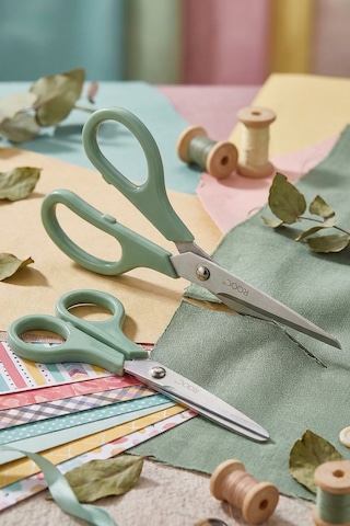 Makri Home 2'li Çok Amaçlı Makas Seti Küçük Boy Yeşil, 14.5 Cm