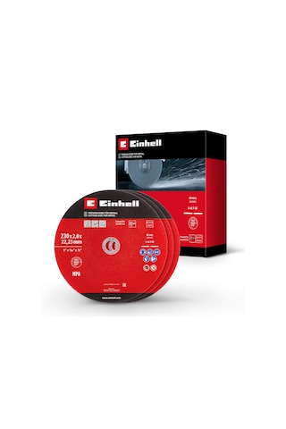 Einhell 3'lü İnce Metal Kesme Diski Seti, Ø 230 mm - 49711523