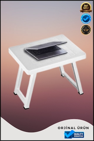 Portatif Açılır Kapanır Sehpa Kamp Masası Mini Kamp Masası 52 40 40 Cm Beyaz