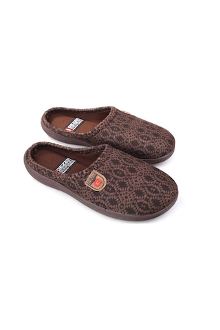 Gezer 15143 Erkek Günlük Kışlık Halı Misafir Terliği Kahve