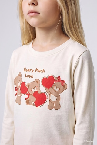 Defacto Ayıcık Baskılı Üst Pötikare Alt 2li Pijama Takımı Kız Bebek I1009a526wner105 Ekru-er105