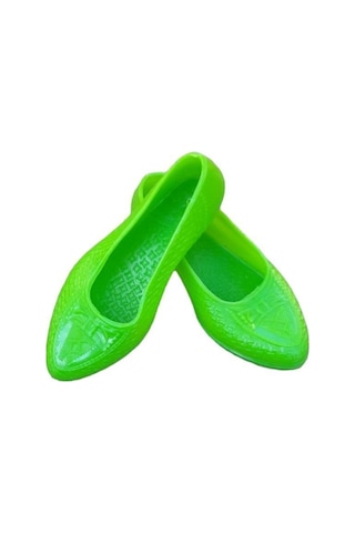 Torbags Topuklu Naylon Ayakkabi Mavi Yesil