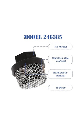 Xurunkeji 246385 287032 246384 Havasız Püskürtücü Filtre Ekran Seti 3, 5 Ve 5'li Paket Emiş Borusu Filtre Ekranı Püskürtücü Pompası İç Çekirdek