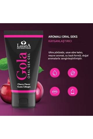 İntimateline Luxuria Gola Kiraz Aromalı 50 Ml Oral Jel