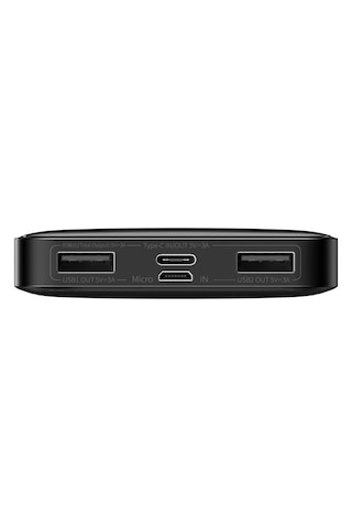 Baseus Bipow Overseas Edition Dijital Ekranlı 15 W 10000 mAh Powerbank Siyah