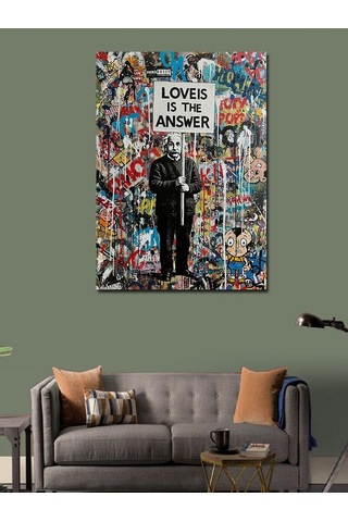 Kanvas Tablo Love İs The Answer 50cmx70cm