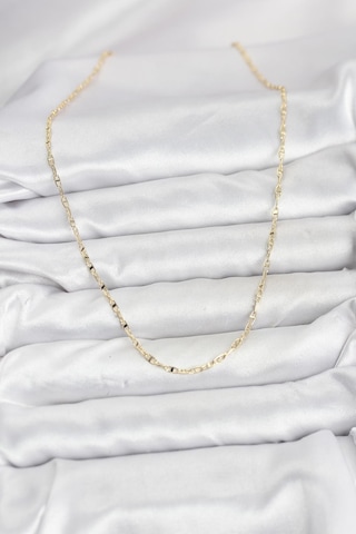 Utterly Good Kadın Kolye 14k Gold Renk Pirinç Gemi Zinciri Model Metalik