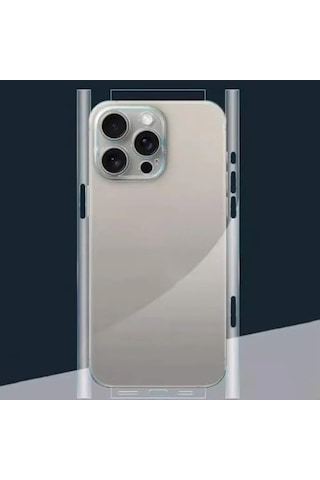 İphone 17 Pro İle Uyumlu Şeffaf Arka Yüzey Koruma Çizilmez, Darbe Emici, İnce Ve Hafif Şeffaf Kaplama