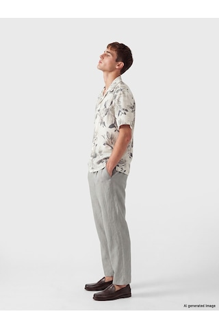Lcw Vision Gri Regular Fit Desenli Erkek Gömlek